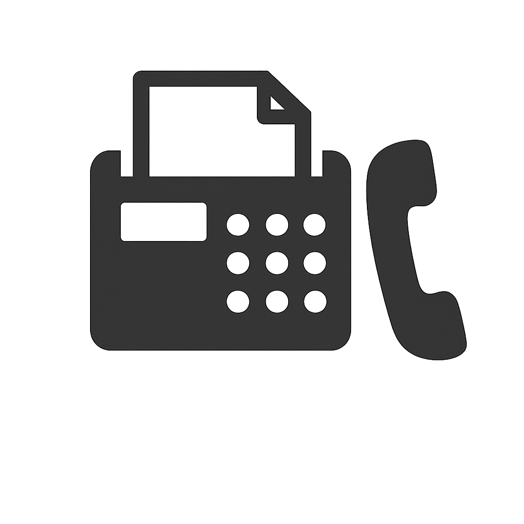 FAXと電話のアイコン